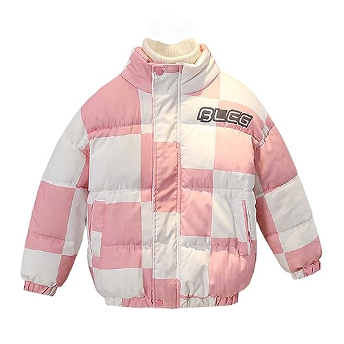 Boys' Warm Winter Puffer Coat Parka Jacket Snow Outwear Pink-110-3 Years