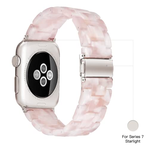 Image of Light House Apple Watch Bands-Fashion Lightweight Resin iWatch Bands for Women Men 38mm /40mm /41mm /42mm(Series 11 10), 49mm /46mm /45mm /44mm /42mm(S 3 2 1), Compatible with Apple Watch Series 11 SE 10 9 8 7 6 5 4 3 Ultra
