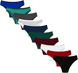 Kit 10 Calcinhas Femininas Conforto Básicas em Microfibra Cores Lisas