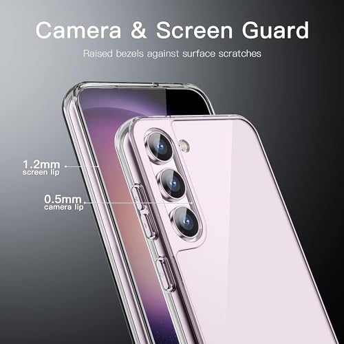 Image of NISHTECH for Samsung Galaxy S23 Plus 5G (2023) Premium Transparent Hybrid Soft Slim Dust Proof Back Case Cover with Camera Protection