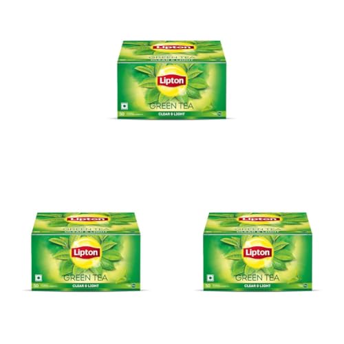 Image of Lipton Clear & Light Green Tea Bags 50 pcs (Pack of 3)