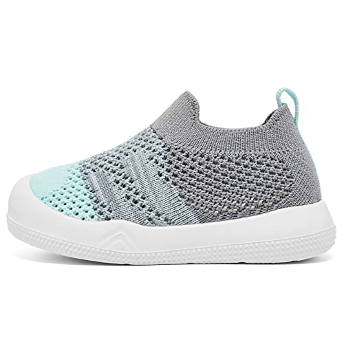 Image of Eashi Baby Boy Girl Non-Skid Indoor Infant Walking Shoes Breathable Warm Elastic Sock Shoes with Memory Sole Protect Toes Outdoor Sneakers