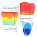POPETPOP Kids Swimming Flippers Silicone for Children Lightweight Short Flippers for Swimming Training Open Heel Design Suitable for Boys and Girls