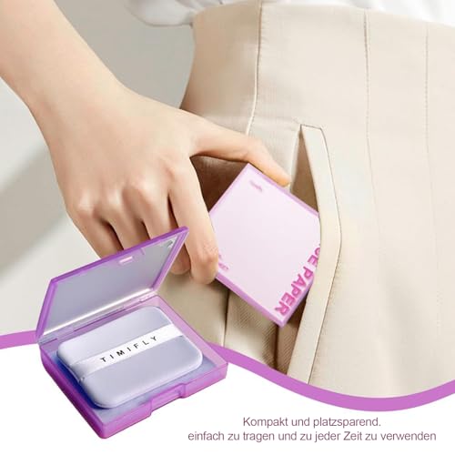 500 Stück Oil Control Paper, Blotting Paper, Löschpapier, Blotting Paper Gesicht Hohe Qualität, ölabsorbierende Blätter für ölige und Fettige Haut für Make-up, fettige Hautpflege, Alltag