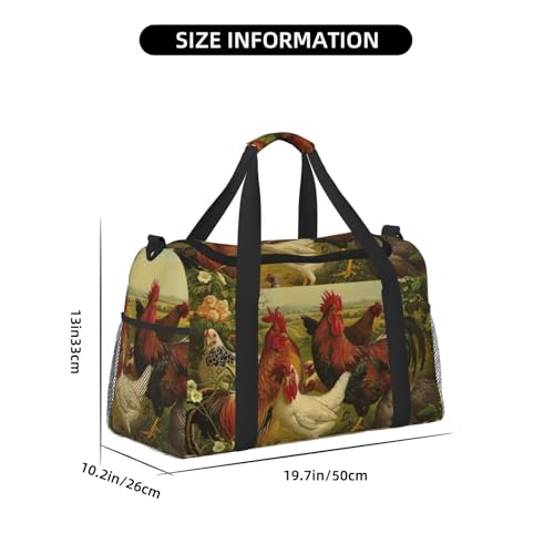 Sac de voyage avec imprimé ferme finis les bagages trop lourds en cabine - 3