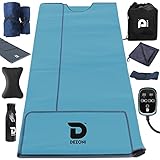 Dezoni Infrared Sauna Blanket | Portable Sauna for Home with Low EMF | Infrared Blanket with Adjustable Temperature | Kit Includes Towels and Headband