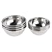 BESTOMZ Bath Bomb Molds Stainless Steel for DIY Bath Fizzies - 4 Molds Sets 2 Size Diameter 2.6’’ and 2.8’’ Bath Bomb Set