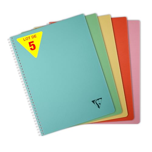 Cahier Clairefontaine A4 couverture polypro transparent et papier satiné blanc 90g