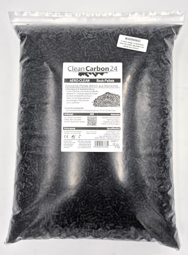 Aktivkohle Pellets Ø4mm, aus Steinkohle zur Luftreinigung AERO-CLEAN Rock-Pellets (2,5 Liter)