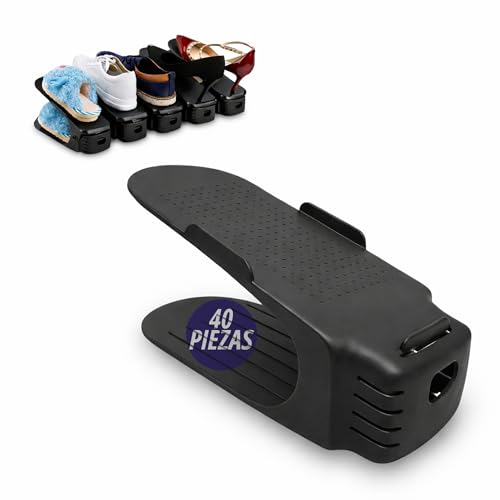 Catálogo para Comprar On-line Organizador de Zapatos Walmart los preferidos por los clientes. 48 Bluelander 40 Zapateras Organizador Doble de Plástico, Zapatera Organizador de Ranura para Zapatos, Apiladores de Zapatos, Ahorrador de Espacio 4 Niveles de Inclinación para...
