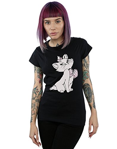 Image of Disney Women's Aristocats Marie T-Shirt Medium Black