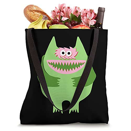 Bolso Tote Retro Kawaii Culture 70s Verde miniatura 4