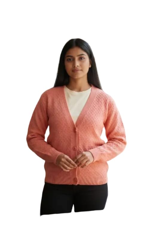 Mohan Traders' Winter Soft Knit Solid Full Sleeves Button Down Woolen Pullover for Women_MHN_Solid_131-picture-36