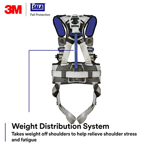 Image of 3M Unisex 3m Dbi-sala Exofit X100 Comfort Construction Positioning Safety Harness With Weight Distribution