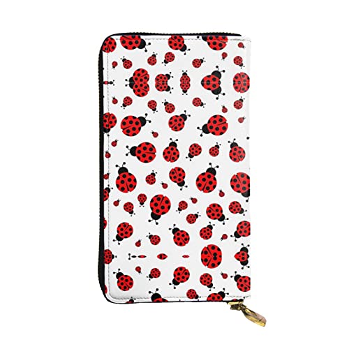 Portefeuille en cuir Otter grande capacité avec rangement sécurisé coccinelle