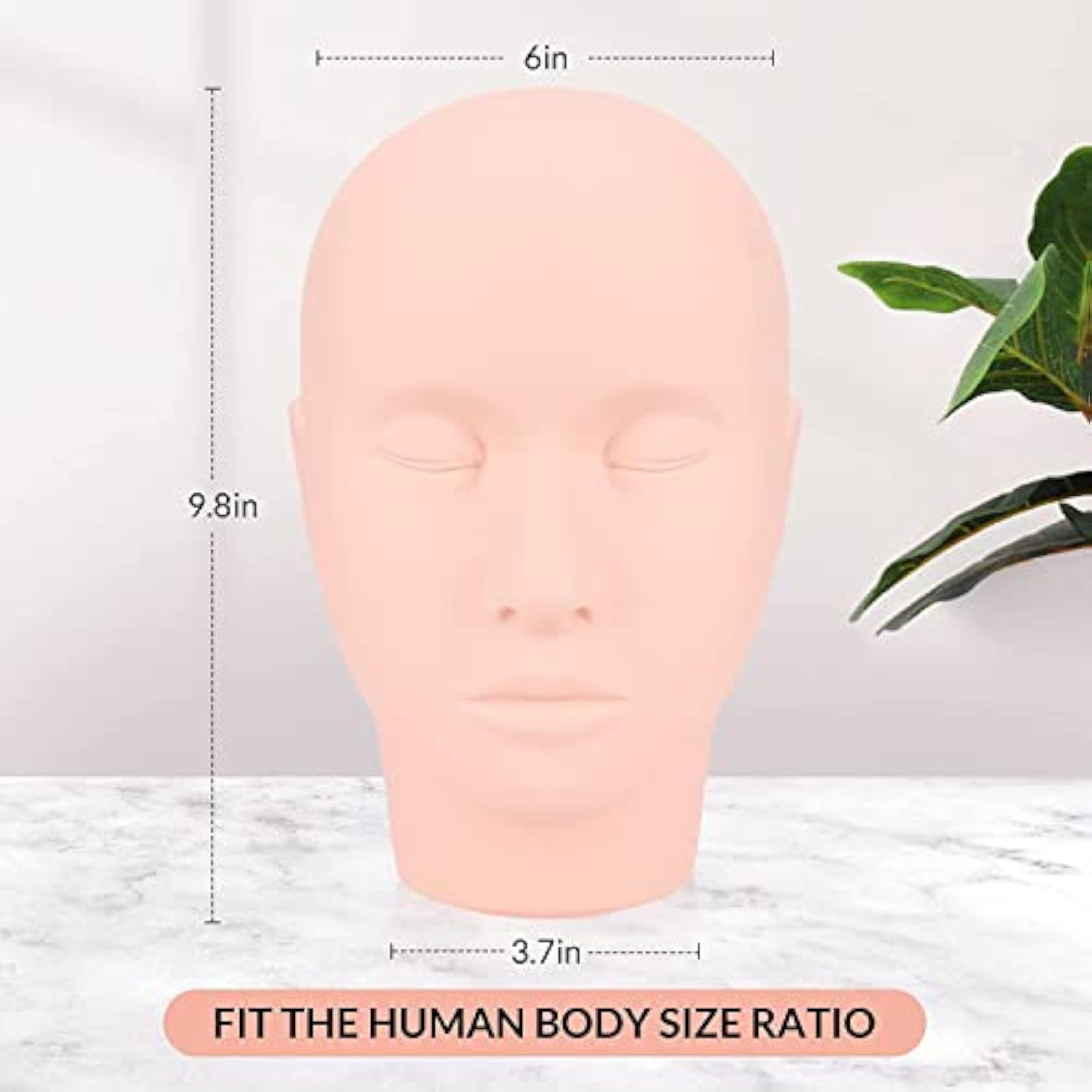 Lash Mannequin Head for Makeup Practice and Training