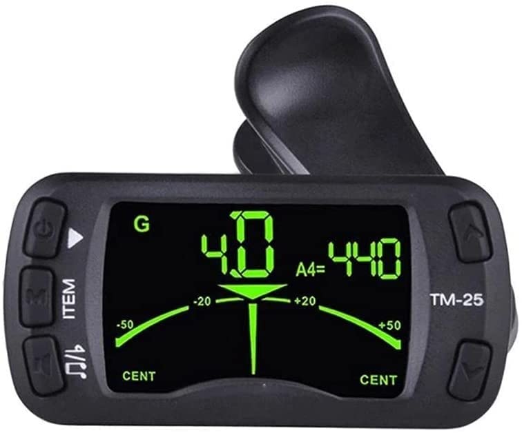 Tuner Guitar Metronome Multifunzionale Portatile Sintonizzatore Portatile for Chitarra Chromatic Bass Violin Ukulele Facile da Usare