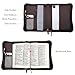 Polare Full Grain Leather Bible Case Book Protective Holder Bible Cover Church Bag Christian Religious Carrying Organizer Portfolio for Men