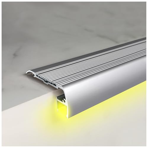 Protector de borde de escalera antideslizante que evita caídas con canal LED 2