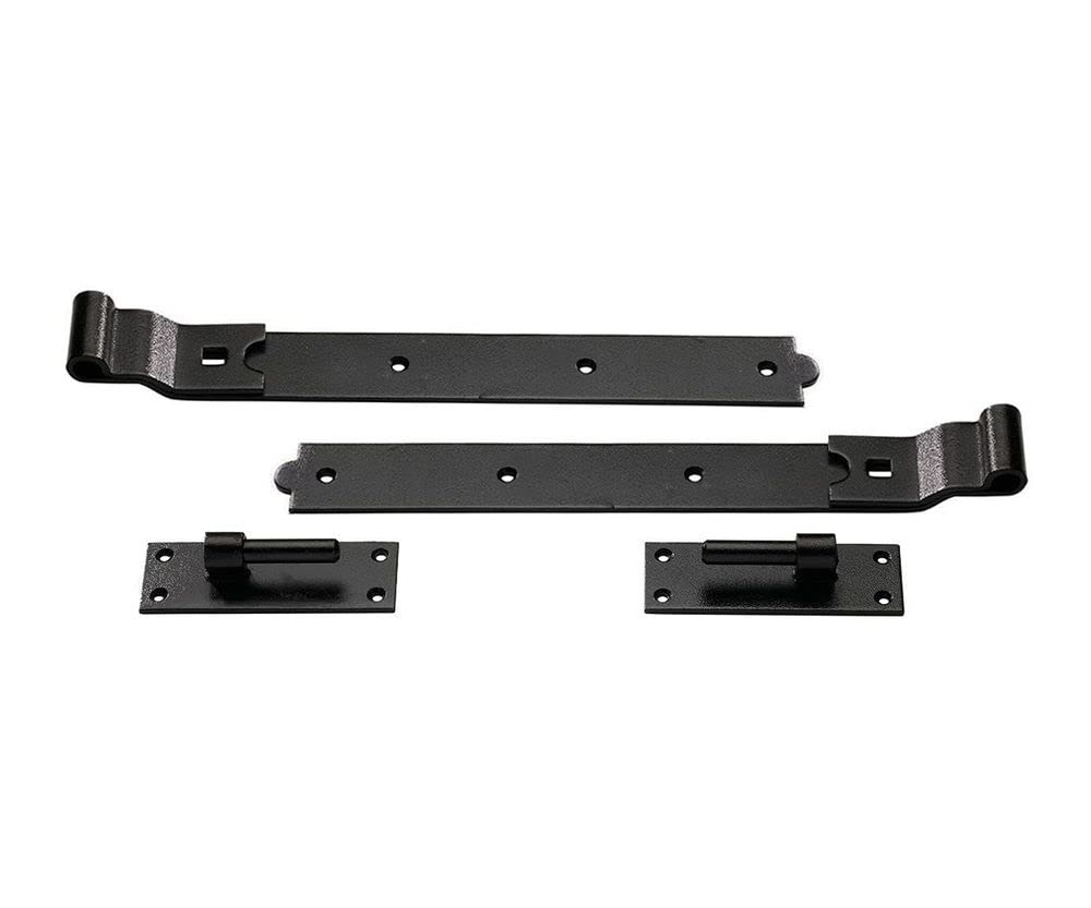 Perry Black 400Mm 16" Cranked Hook & Bands, Including Fixings