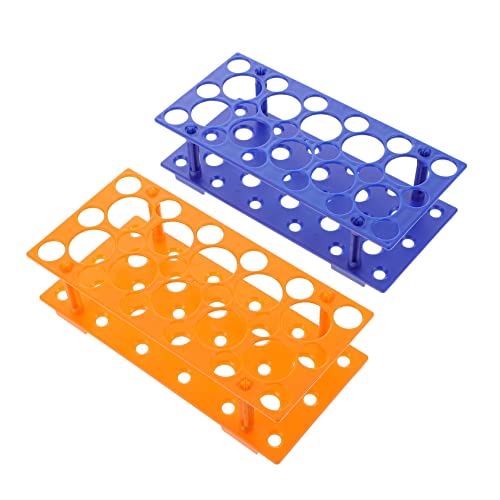 CIYODO 2pcs Rack Detachable Tube Stand Test Tube Holder Test Tube Stand Detachable Bracket Test Tube Drying Rack Supplies Chemistry Test Tube Rack Test Tube Racks Plastic