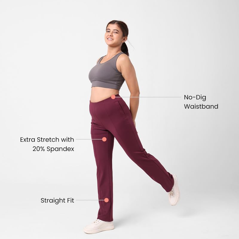 Image of BlissClub Women High Rise Straight Pants