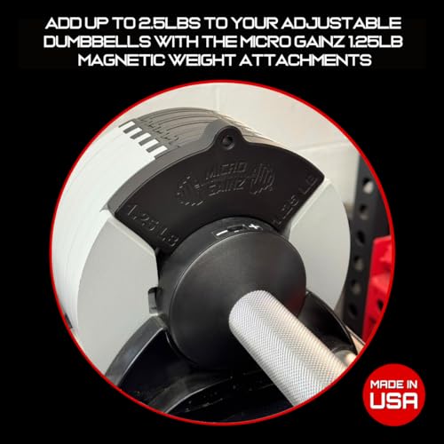 Image of Micro Gainz 1.25LB Magnetic Plates for Nuobell Dumbbells, 2 or 4 Piece Set