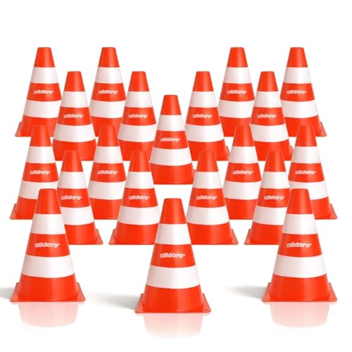 alldoro Pylonen 20er-Set für Kinder, 18 cm hoch...