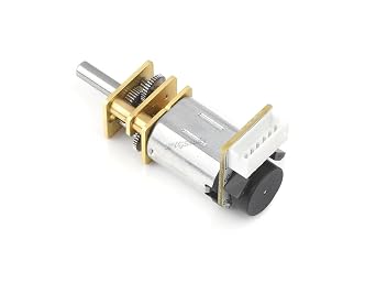 N20 DC Gear Motor, Magnetic Hall Encoder, All-Metal Gearbox, High Precision Reduction Motor, with L-Shaped 6PIN Connector @XYGStudy DCGM-N20-12V-EN-200RPM