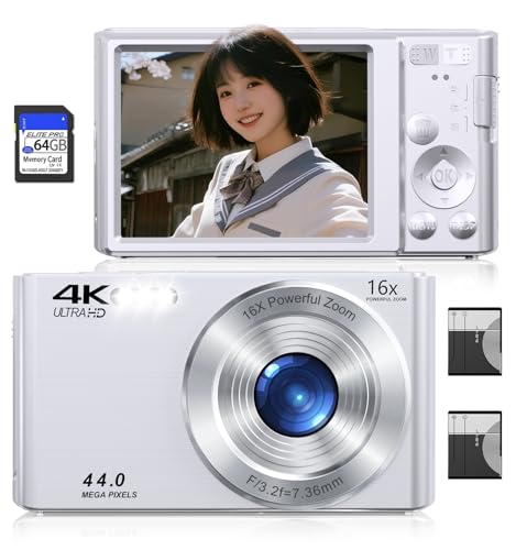 コンパクトデジタルカメラ 10台セット Amazon | デジタルカメラ 4K FHD 4400万画素 コンパクトカメラ 16倍