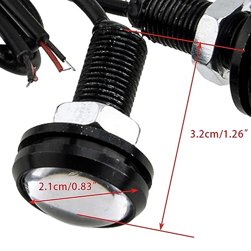 12V 12LED Eagle Eye Daytime Running Light DRL Rock Lamp Round Fit para Car Front Grille Tail Backup