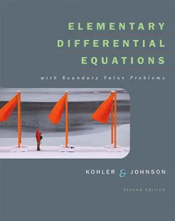 Elementary Differential Equations with Boundary Value Problems, 2nd Edition -Instructor's Solutions Manual - img