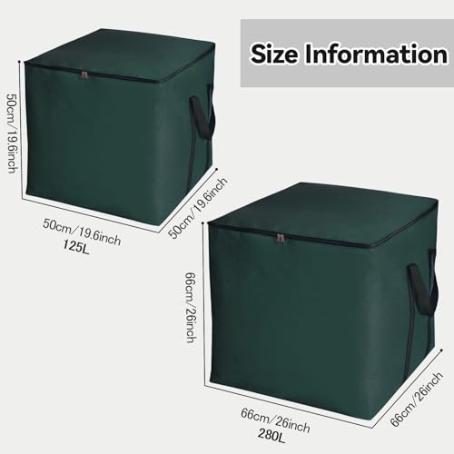 Staubdichter großer Umzugsbeutel Grün 50×50×50 cm 125L Alternativen zu Umzugskartons Bettdecken Kleidung Umzug Reisen Bettwäsche