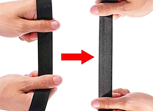 Abbaoww 45 Yards 3/4 Inch Elastic Band For Wig, Wig Band For Laying Edges, Lace Melting Band, Stretch Knit Elastic Spool For Sewing, Black #TOP2