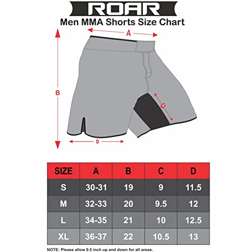 image for ROAR MMA Fight Shorts Grappling Muay Thai BJJ Training Jiu Jitsu No Gi