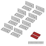 Mousike Magnetic Door Catch Ultra Thin Cabinet Magnets Stainless Steel Drawer Magnet Catch for...