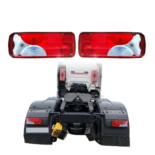 ZHANGZHENGYAO Faro Trasero LED Para hombre para TGA para TGX para TGS para Scania 81252256060 81252256059 2 PCS Lámpara de camión de 24 V Lámpara trasera de camión Después Luces Traseras
