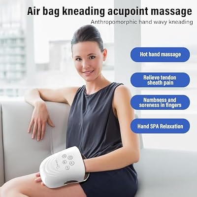 cotsoco Electric Head Massager & Hand Massager with Heat and Compression for Arthritis and Carpal Tunnel