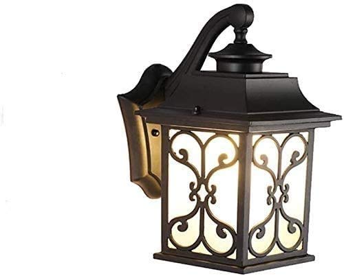 Applique murale exterieure carrere E27 noire luminaire vintage pour jardin 33cm