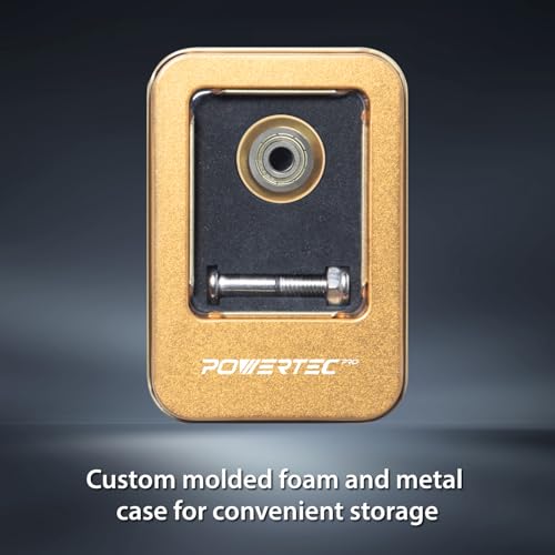 Image of POWERTEC PRO Tungsten Carbide Scoring Wheel with Gold Titanium Coating - 22mm Tile Cutting Wheel with Screw for Manual Tile Cutters, Porcelain, Ceramic & Glass Tile (72089)