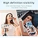 Selfie Monitor Screen for iPhone/Android,Magnetic Phone Vlog Selfie Screen with 1800mAh Battery&Bluetooth Remote,Wireless Back Camera Monitor for Live Streaming/TikTok(White)