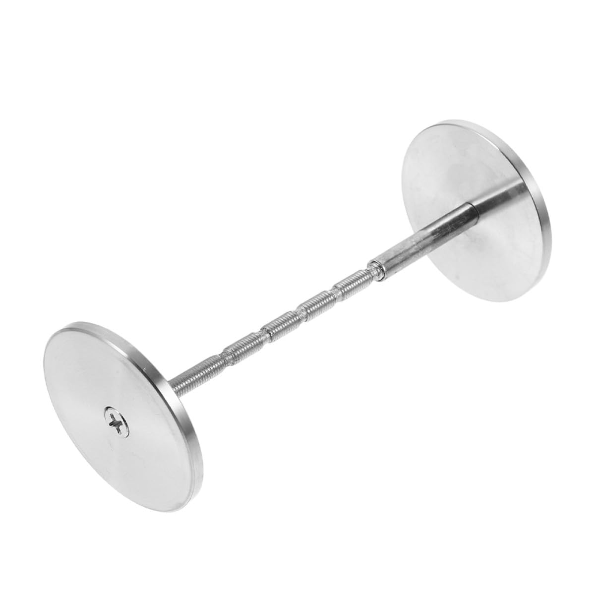 Tapa ciega de acero inoxidable de 40 mm que refuerza la protección de puertas