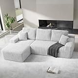 HOMRELEXA 105' Cloud Ecksofa, L-förmiges modulares Ecksofa mit tiefer...