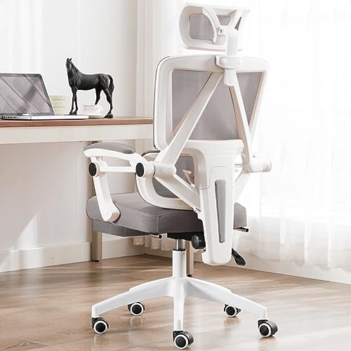 XUEGW Ergonomic Office Chair High Back Mesh Desk Chair with Lumbar Support and Adjustable Headrest Computer Gaming Chair Executive Swivel Chair for Home Office