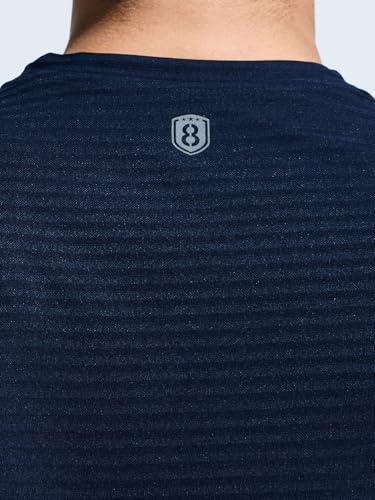Image of Men's Pintuck T-Shirt with Multi Reflector Logo Print