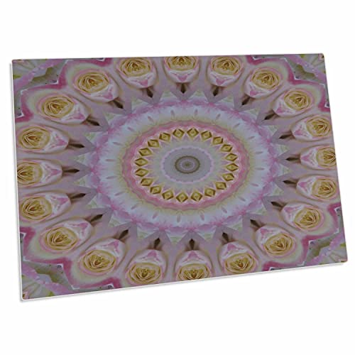 Mandala de Rosas Amarillas - Pad Grande para Escritorio miniatura 1