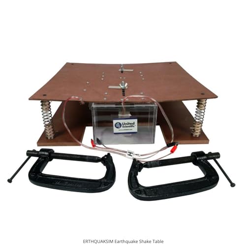 United Scientific™ Earthquake Shake Table; Educational Demonstration, 1-5 V DC