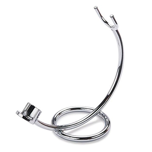 WOODRIVER Oval Base Pen / Razor Display Stand, Chrome Finish