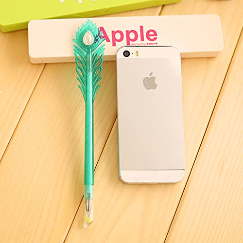 Giant Star 12Pcs Peacock Feather Colored Gel Ink Pen, Cute Diamond Gel Pen, 0.38 Mm Extra-Fine Ballpoint Pen, Stationery Office Supplies,Birthday Gift For Kids, Set Of 12 Colors #TOP4