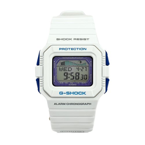 Casio Men's GLX5500-7 G-Shock G-Lide White Resin Moon and Tide Phase Watch